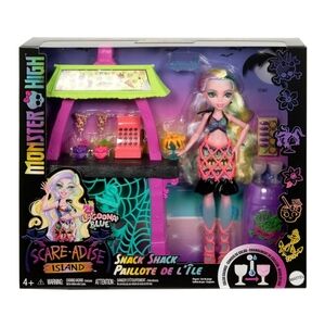Monster High Lagoona Blue Scare-Adise Island Snack Shack, 11 piece Set